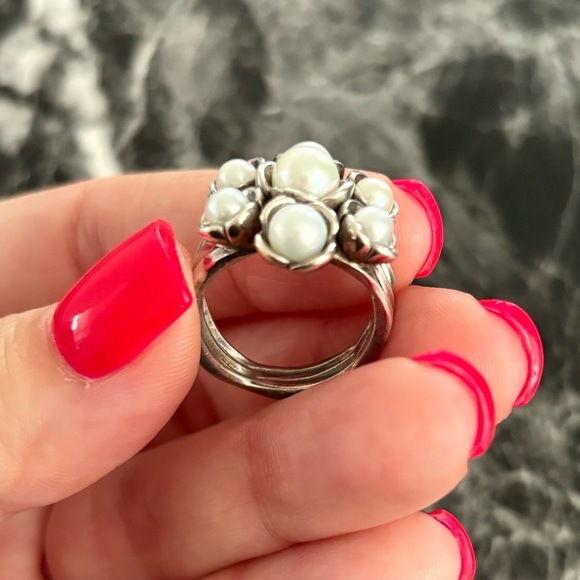 Authentic Pandora Sterling Silver Wishful Thinking Pearl - Picture 2 of 3